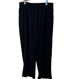 Babaton Aritzia black trouser pants triacetate blend size XL wide leg